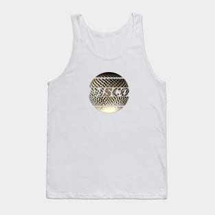 Discoball in gold with inscription "Disco" Tank Top